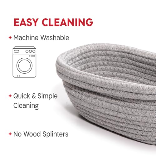 Oval & Round Cotton Bread Proofing Basket Set with Liners & Covers for Artisan Sourdough Bread