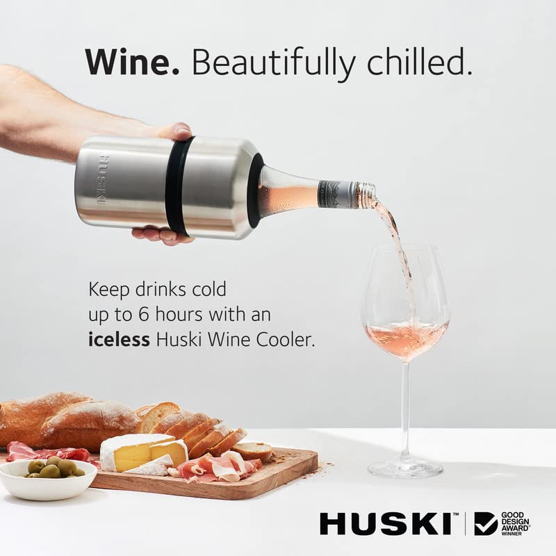 Huski Wine Chiller | Award Winning Iceless Design Keeps Cold up to 6