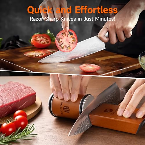 Bogoni Premium Kit Rolling Knife Sharpener with Diamond & Ceramic Discs