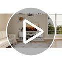 Modern TV Stand for 60 Inch TVs with Fluted Cabinet Doors and Adjustable Shelves