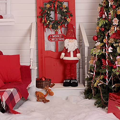 Merry Christmas Decorative Iron Plaque for Front Door & Home Décor