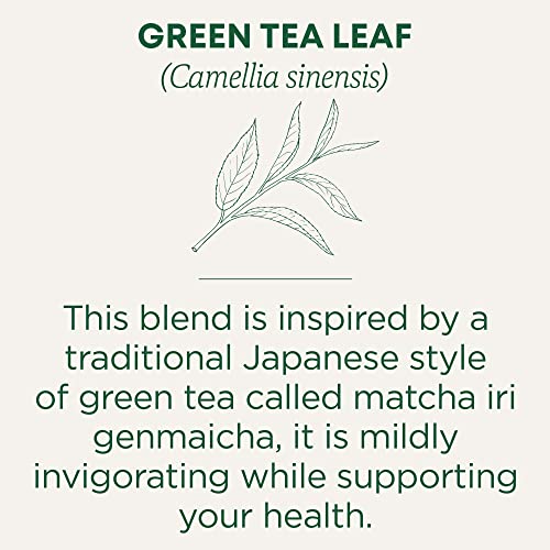 Traditional Medicinals Organic Green Tea Matcha Genmaicha with Toasted Rice - 96 Tea Bags (6-Pack)
