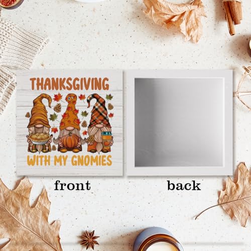 Thanksgiving Fall Gnomes Decorations Indoor Thanksgiving Sign Table Decor Fall Give Thanks Thankful Decor for Home Room Living Room Bedroom Kitchen Bathroom Desk