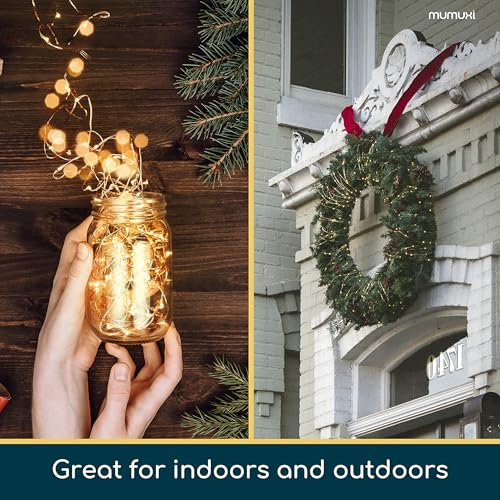 MUMUXI 12 Pack 7.2ft Fairy Lights Battery Operated String Lights, 20 Mini LEDs for Centerpiece Table Decorations, Wedding Party Bedroom Mason Jar Christmas Decor, Warm White