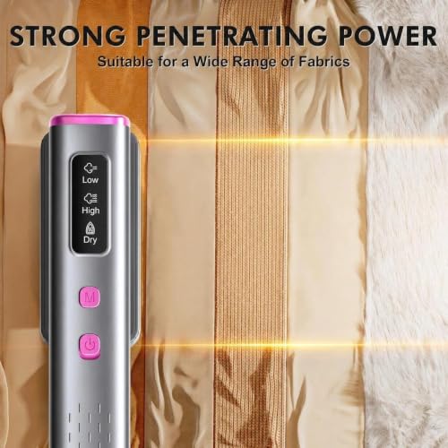 Travel Clothes Steamer with Dual Voltage 1200W Portable Iron & Garment Steamer - Gray