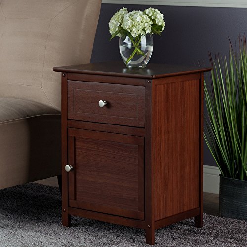 Winsome 25 x 18.9 14.96-Inch Wood Night Stand/Accent Table, Brown