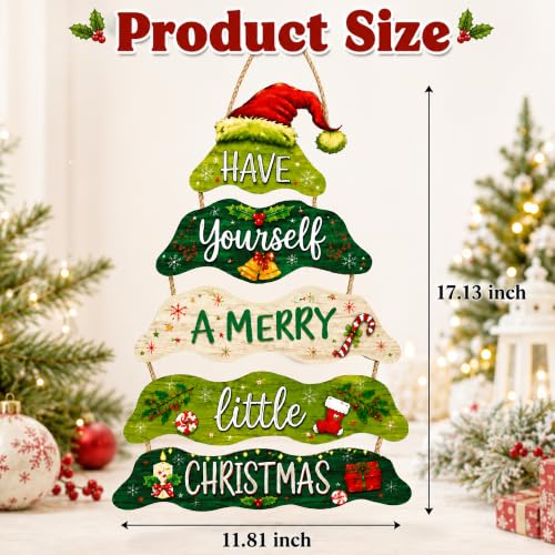 Christmas Decorations - Have Yourself A Merry Little Wooden Sign