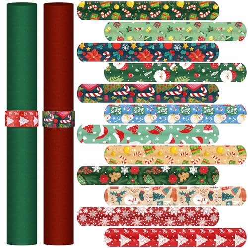 24 Pack Christmas Wrapping Paper Holder Clips - Festive Organizer for Gift Wrap