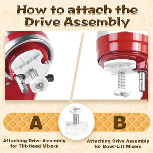 KitchenAid Ice Cream Maker Attachment for Stand Mixers - Bowl Included