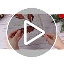 HyDren 10 Pcs Christmas Glitter Leaves Ornaments, Gold & Brown, Festive Decorations