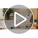 CGK 100% Cotton Flannel Bed Sheet Set - Split King, Tree Nutcracker Design