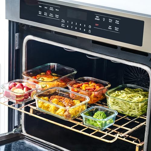 Le'raze 40-Piece Glass Food Storage Containers Set with Airtight Lids