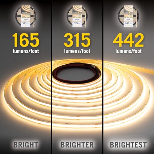 Armacost Lighting RibbonFlex Pro 24V LED Strip Light Tape 3000K Soft White, 32.8 ft, 442 Lumens/Ft