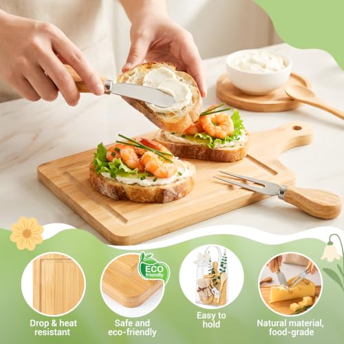 Baby Shower Gift Set with Cheese Boards, Bear Towels & Party Supplies