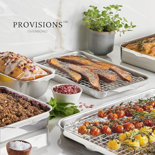 Hestan OvenBond Medium Tri-Ply Stainless Steel 9-Inch Round Baker - Professional Bakeware