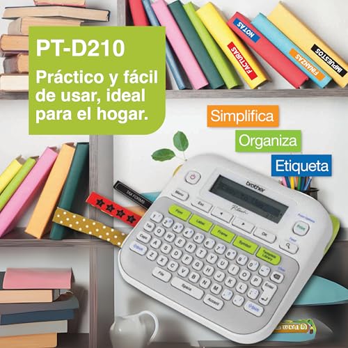 Brother P-touch PTD210 Label Maker - Easy Home & Office Monochrome Printer