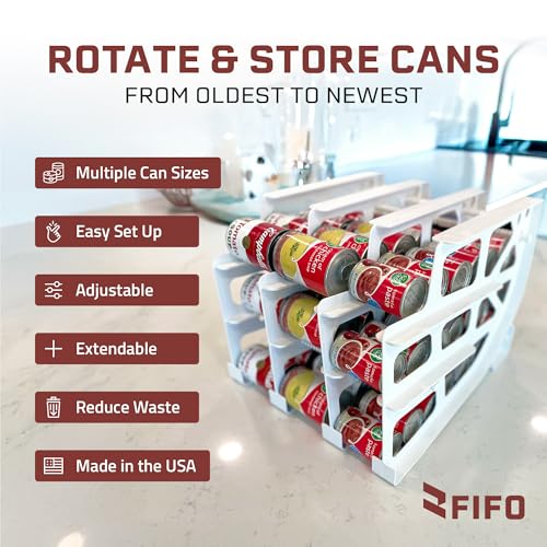 54-Can Pantry Storage Organizer Dispenser Rack - FIFO