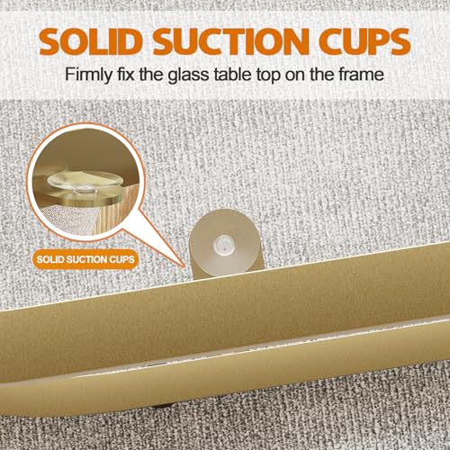 Gold 2-Tier Oval Coffee Table - Modern Glass & Metal Living Room Accent