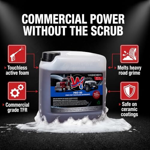 Wash Chems Pro50 Foam Cannon Car Wash - Touchless Detergent Soap 1.06 Gal - Variation 1 / 134.4 Fl Oz