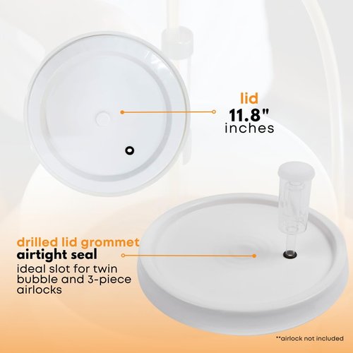 FastTrack Fermentation Bucket with Spigot | Home Brewing Wine Fermenter with Spigot | 100% Food Grade-BPA Free Fermenting Bucket for your Beer, Wine, Mead, Cider, or any other Fermented Beverage
