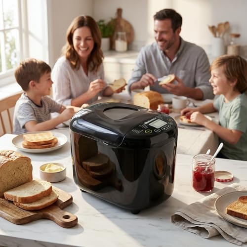 Programmable Bread Maker 2 Lb with 3 Sizes & 19 Presets - Black (Variation of THIS listing)