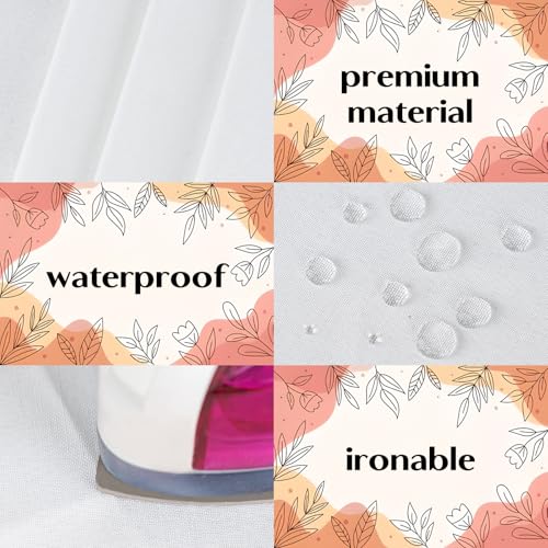 Brown Plaid Oval Tablecloth 60x102 Inch Waterproof Washable Fall Christmas Decor