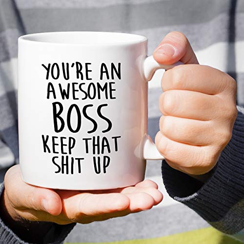 Retreez Funny Mug - You're an Awesome 11 Oz White Ceramic Coffee Mug - BOS005