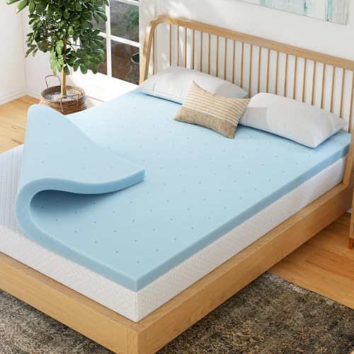 EGOHOME King Memory Foam Mattress Topper 4 Inch Cooling Gel Infused