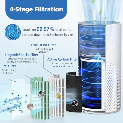 Pet Replacement Filter 2 Pack for Afloia KILO Air Purifier - Green Variation