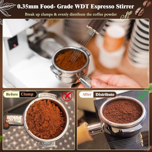 54mm Espresso Tamper Kit - 8-Piece Home Barista Accessories Set