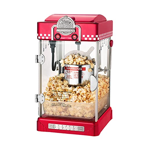 Great Northern Popcorn Little Bambino 2.5oz Red Popcorn Machine - Nostalgic Countertop Design