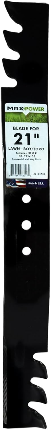 MaxPower 331387XB Mulching Blade - 21" Replacement for Toro, Exmark & Lawn Boy Mowers