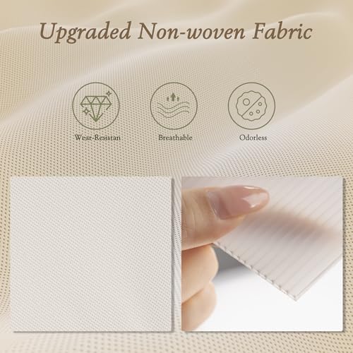 Beige 18-Piece Drawer Organizer Set for Baby Clothes & Closet Storage - Foldable