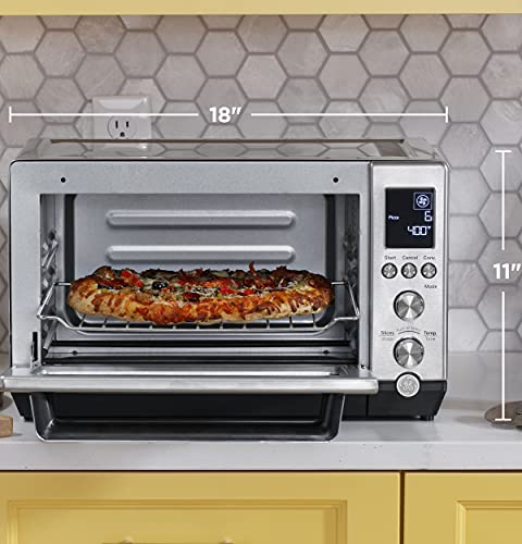 GE Convection Toaster Oven with Calrod Heating 7 Modes Large Capacity Stainless Steel