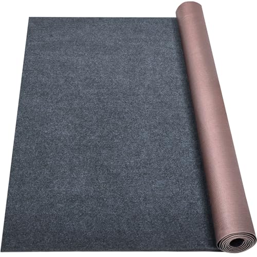 Grefinity Marine Carpet Dark Gray 6 x 18 FT Indoor Outdoor Yacht Deck Rug