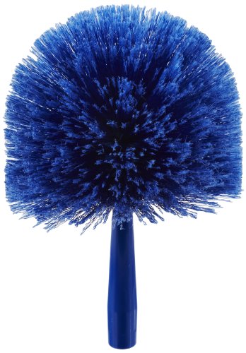 12-Pack Blue Sparta Round Duster Head 7 Inch for Overhead Cleaning - Soft Bristles