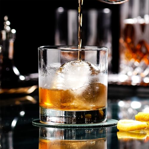 24PCS Clear Whiskey Old Fashioned Glass Set 10oz Heavy Base Rocks Barware