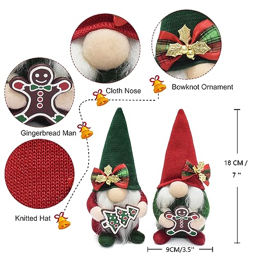 Christmas Gnome Plush Decorations - Swedish Nordic Handcrafted Holiday Figurines