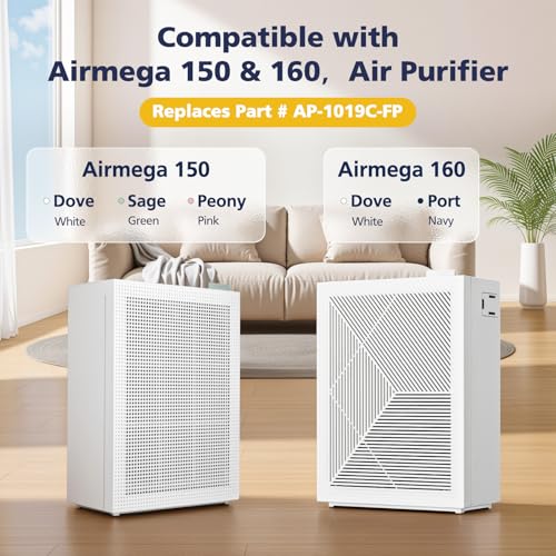 Replacement Air Purifier Filters for Coway Airmega 150(W) 150(K) - HEPA & Activated Carbon Set