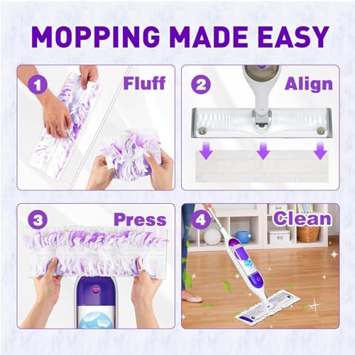60 Count Disposable Power Mop Pad Refills for Swiffer PowerMop - Variation 60