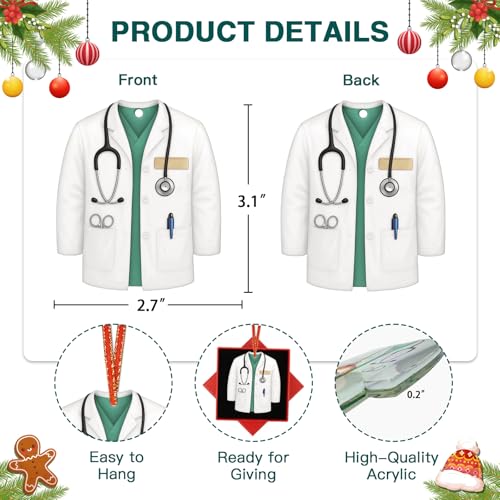 JUESMOS Doctor Christmas Ornament 2026 Doctor2 Acrylic Medical Gift for Tree