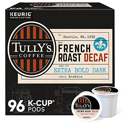 Decaf French Roast Coffee Pods - Pack of 24, 96 Count, Dark Roast, Arabica, Keurig Compatible