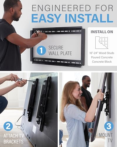 Extendable Tilt TV Wall Mount for 42-90 Inch Screens up to 150lbs