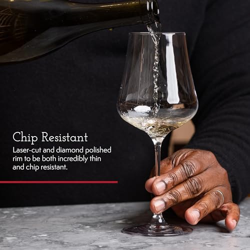 Gabriel-Glas StandArt Crystal Wine Glasses Set of 2 – Premium Lead-Free 16 oz for Red & White Wine