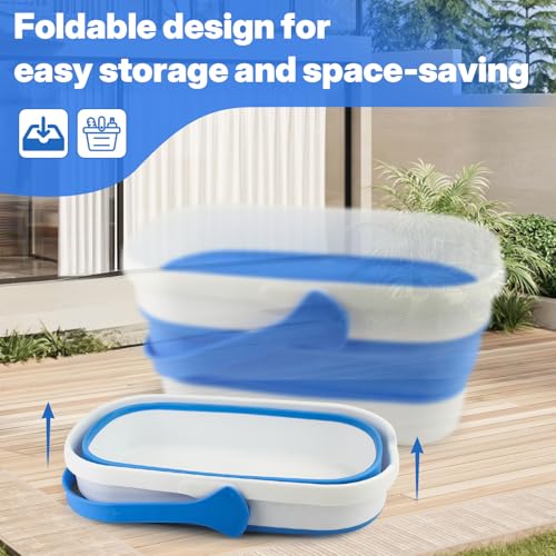 Window Cleaning Kit with Collapsible Bucket, Squeegee & Microfiber Cloth