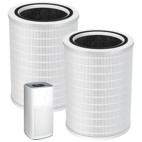 12010 Replacement Air Filter Set for Clorox 11010 & 11011 Air Purifiers - 2 Pack