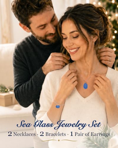 Sea Glass Advent Calendar for Women & Teen Girls - Blue Green Jewelry DIY Craft