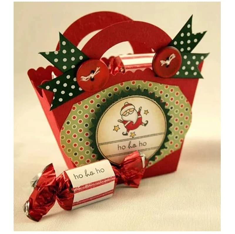 Christmas Candy Bag Die Cutting Stencil Set for Scrapbooking & Cards
