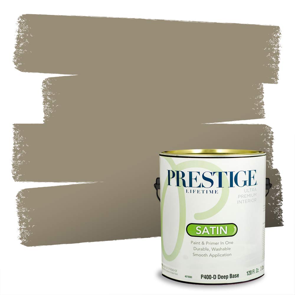 PRESTIGE Interior Paint and Primer in One, Island Cove, Satin, 1 Gallon
