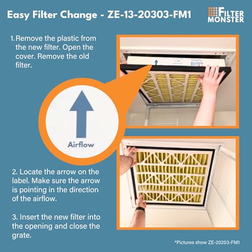 20x30x3 MERV 13 Replacement Air Filter Bundle for Zephyr VGF Series - 2 Pack